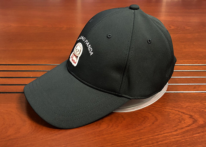 Metal Buckle 6 Panel Baseball Cap Long Strap Embroidery Logo Curved Brim Custom Twill Cotton Blank