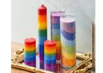 Religious Glass Jar Paraffin Wax 7 Day Prayer Candles