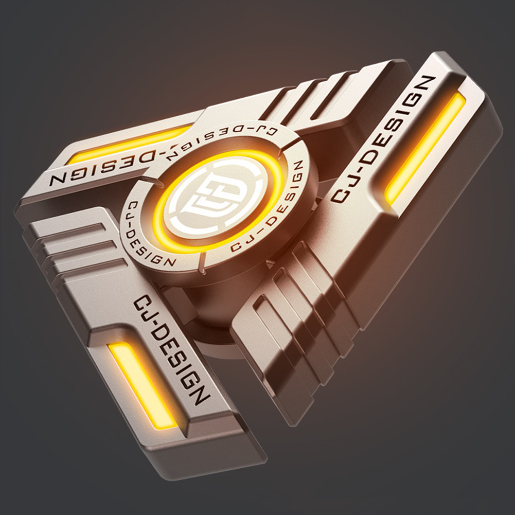 Luminous Light Metal Fidget Spinner Ideal for Kids to Release Pressure