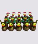 Decorated Mini Size Christmas Rubber Duck Santa Duck, Deer Duck, Christmas