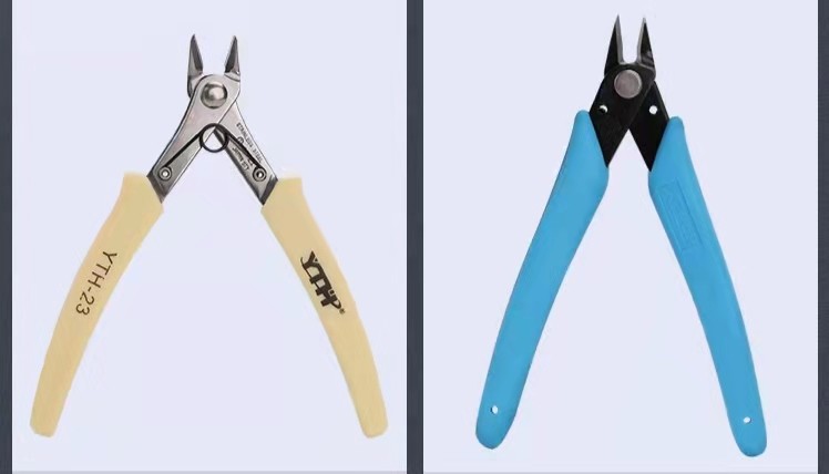 Water mouth scissors, total length 125mm, clamp head: high carbon steel, clamp handle 100mm, clamp head: 25mm
