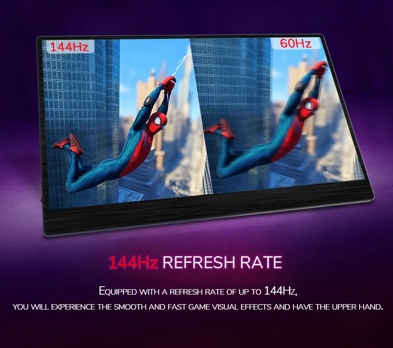 17.3 inch 3ms 144Hz Portable Gaming Monitor Full HD 1080P IPS Screen Type-c for Laptop PS5