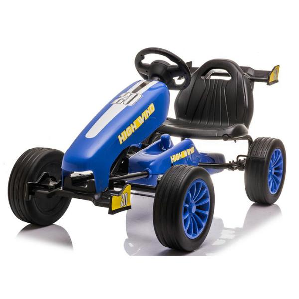 Adjustable Seat 4-Wheel Ride On Pedal Kart Car for Children Aged 3-8 G.W. N.W 15/13KG