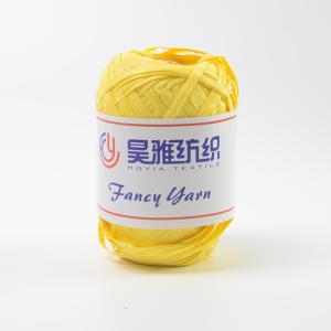 China Custom Rayon Raffia Ribbon Yarn Crochet Craft Paper Packing wholesale