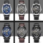 Calendar Automatic Mechanical Watches Citizen Quartz Watch Diameter 45mm