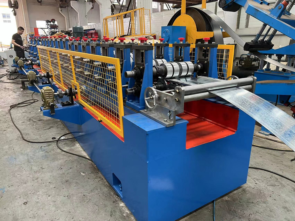 PLC Control C U Profile Stud And Track Roll Forming Machine 0.3 - 1.2mm 8 - 12m/Min