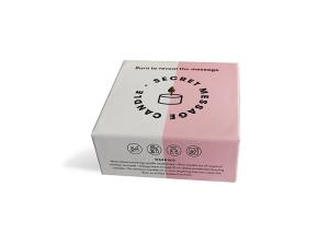 China Customized Scented Candle Gift Box , Side Pull Cardboard Candle Boxes wholesale