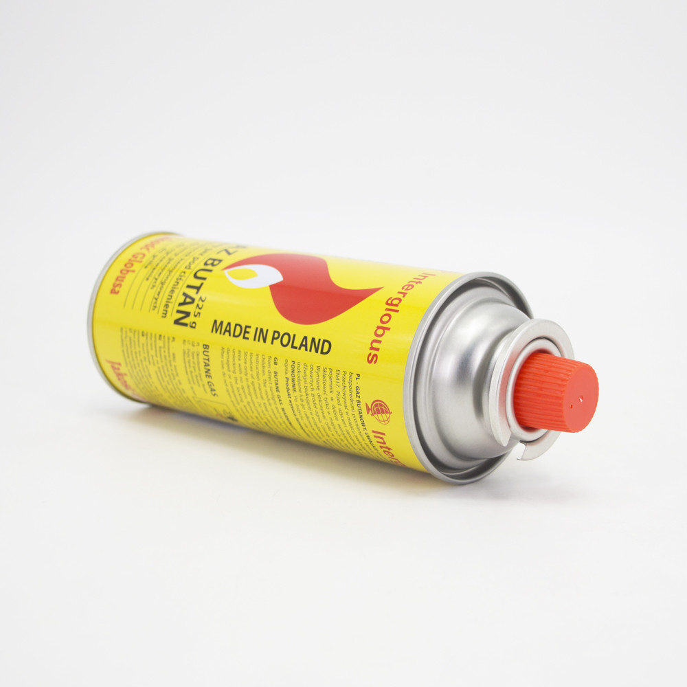 CMYK Printing Refill Small Butane Gas Canister 220g With Valve