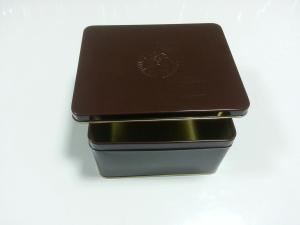 China Metal Black Square Tin Containers , Printed Food Cans / Medicine Boxes wholesale