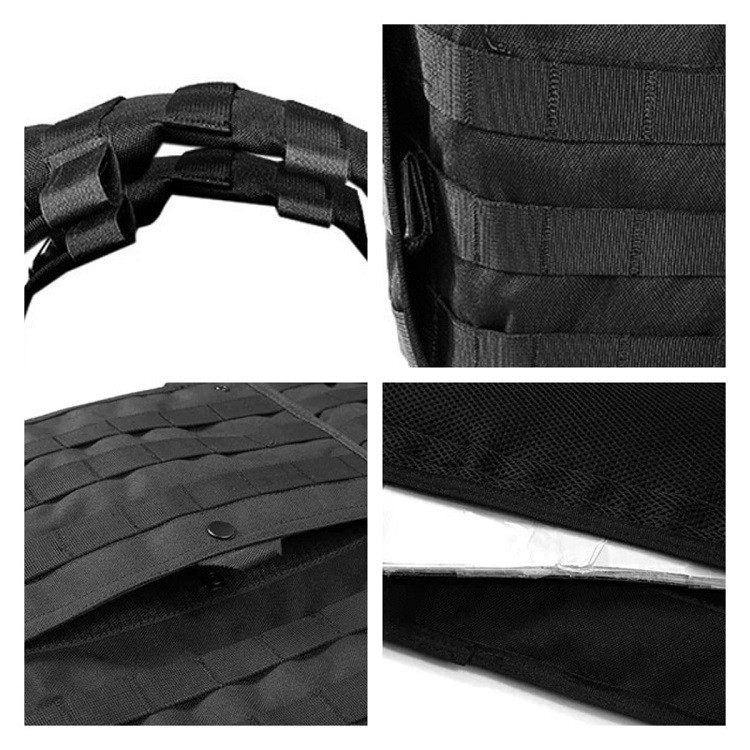 Black Bulletproof Protective Vest for Maximum Durability