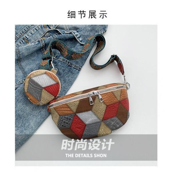 AUTUMN AND WINTER RETRO CROSSBODY BAG BAG FEMALE BAG FASHION CHEST CROSSBODY BAG NEW NICHE DESIGN MOBILE PHONE RETRO FAN