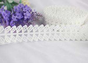 China Guipure Embroidery Water Soluble Polyester Lace Trim with Bilateral Leaves wholesale