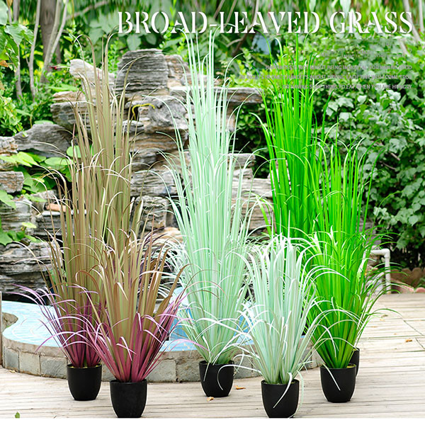 Durable Artificial Bonsai Tree Plush Fiber Silk Fabric Aloe Dog Tail Onion Grass / Plastic Flower Pot