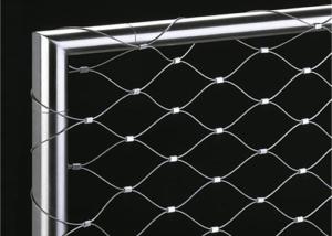 China Strong Toughness Handrail Safety Netting , Ferruled Stainless Steel Rope Mesh wholesale