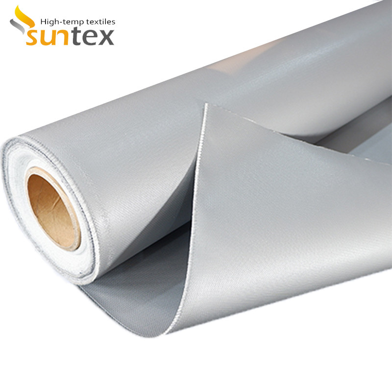 Silicone Coated Adhesive Fireproof Fabric Fiberglass Cloth