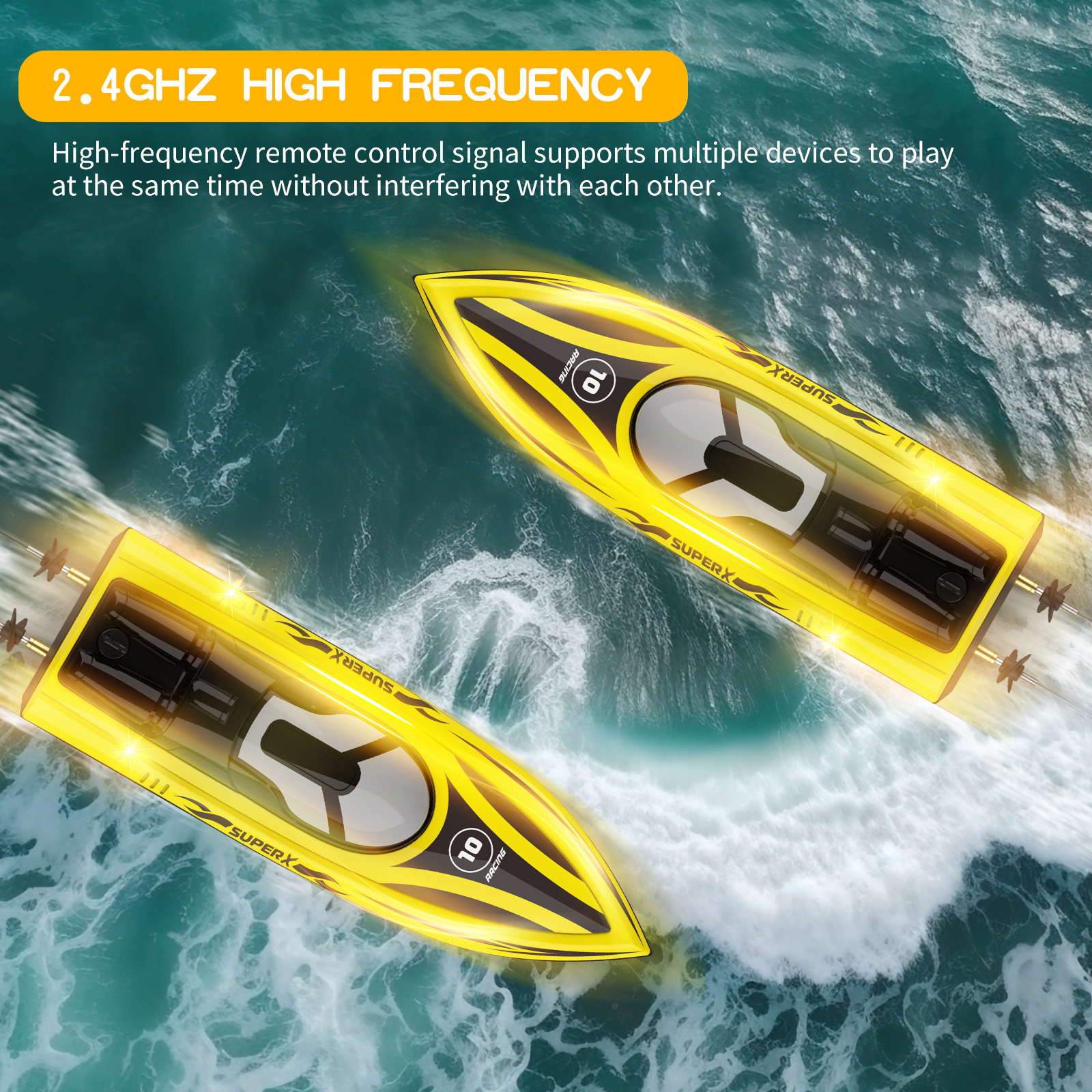 Plastic Water Induction Jet Boat for Remote Control Racing 2.4GHz Electric Speed