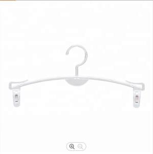 China 28cm Thick Plastic Hangers , Clips Clear Plastic Coat Hangers wholesale