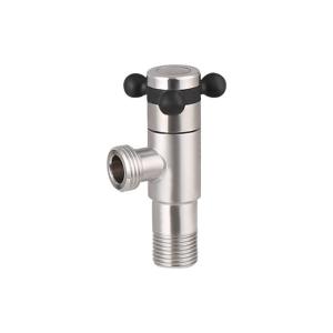 China Brushed Color Sanitary Angle Valve 3 8 One Way Outlet 130g wholesale