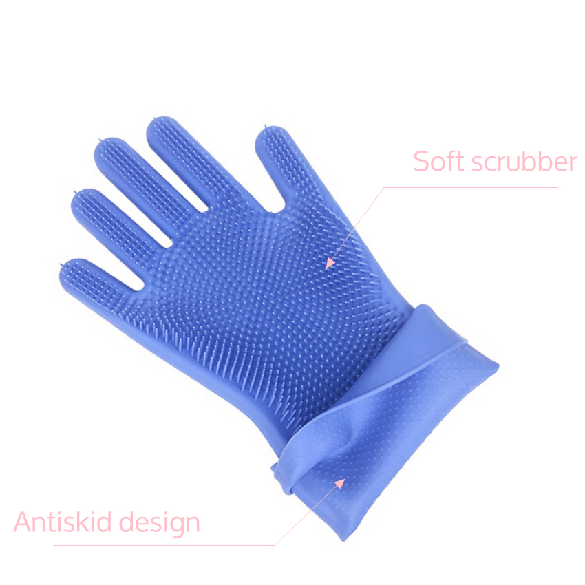 Best Amazon Hot Heat Resistant Kitchen Five Finger Barbecue Grilling Rubber Silicone Oven Reusable Cooking BBQ Glove for cooking