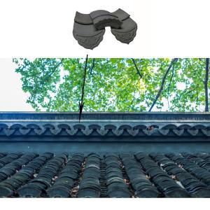 China Traditional Residential Synthetic Antique Chinese roof tiles unglazed matt wholesale