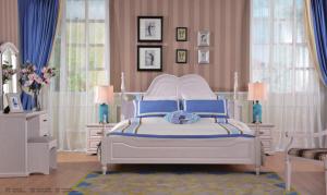 China CTA European Contemporary Furniture White King Size Bed wholesale