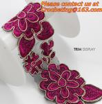 Golden Venise Lace Trim Flower Motif Ribbon Crafts