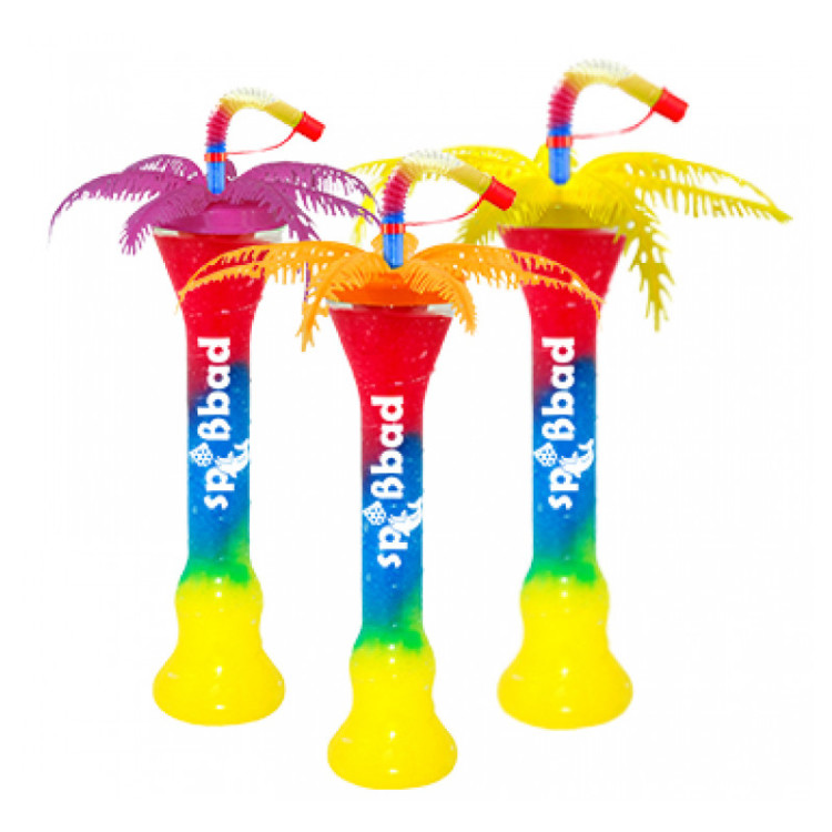Extra Large PET Party Yard Cups For Slush Alcoholic Beverage And Soft Drinks