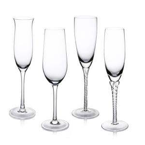 China Champagne Glasses Set Of 4 Pieces Clear Wine Glasses Restaurant wholesale