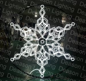 China giant snowflake outdoor christmas decorations wholesale