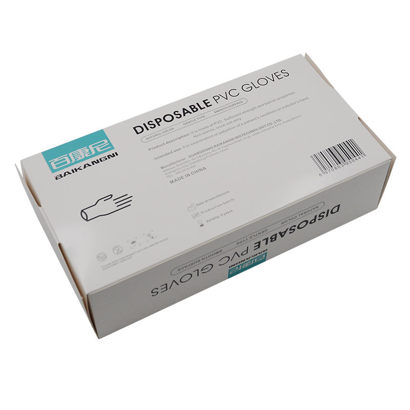 100 Pieces Civil Use 140g PVC Powder Free Disposable Gloves
