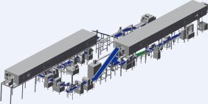 China Auto Panning 800mm Width Industrial Bakery Bread Making Equipment wholesale