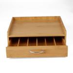 Art Collection Bamboo Office Supplies Wood Coffee Filter Holder Long Lifespan