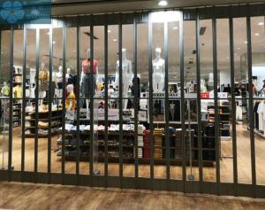 China SGS 2200mm Length Foldable Glass Doors For Super Market wholesale