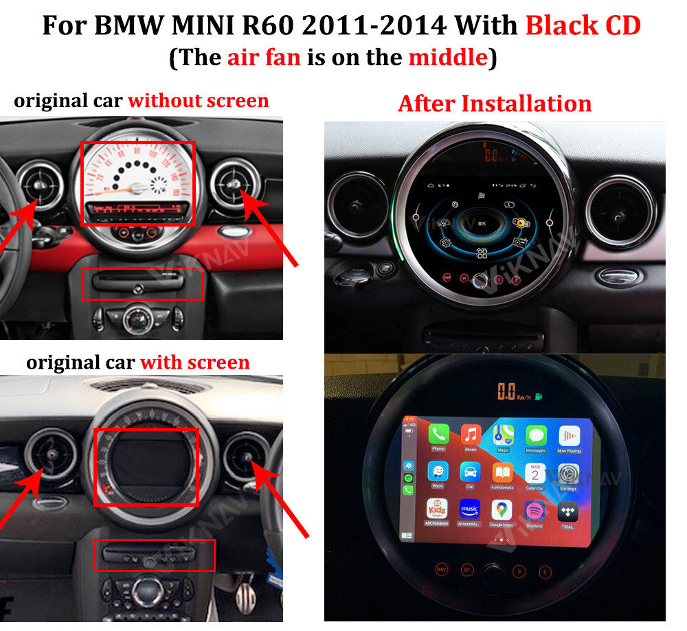 R56 R60 Mini Cooper Android Head Unit DVD Multimedia Player Car Stereo
