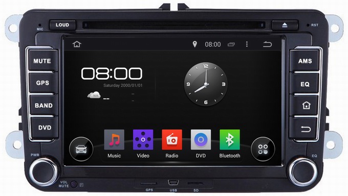 Ouchuangbo Auto Radio BT RDS GPS System for Volkswagen Tiguan /Touran /Polo Android 4.4 3G