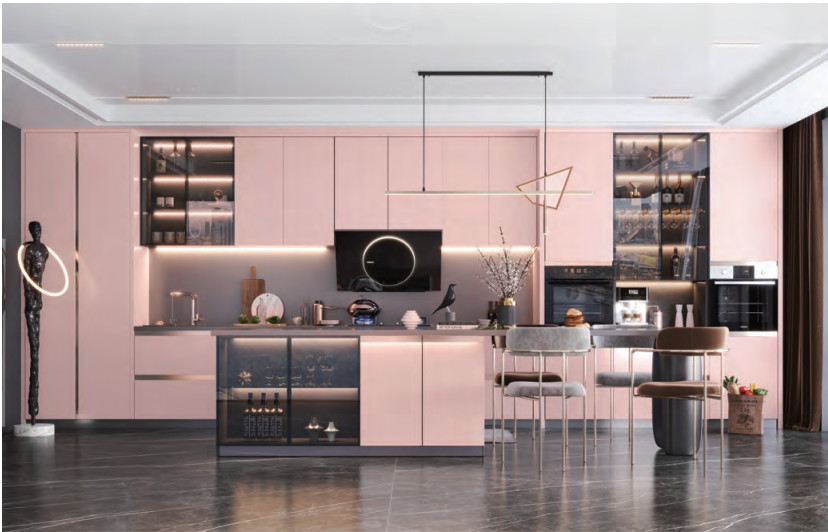 Coral Pink Colour Marble Granite Floor Tiles Slab Stone Countertops Compression Resistance