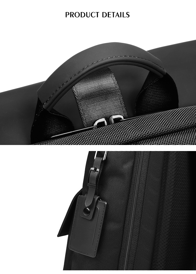 1680D Polyester College Sports Waterproof Business Backpack Solid Color