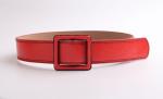 1 7/8" Wide Women's Fashion Leather Belts High Waist Rectangular Stitch - Edged