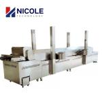 Industrial Meat Continuous Frying Machine Multifunctional Stainless Steel