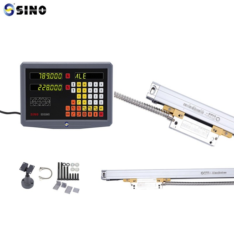 SINO SDS2MS Digital Readout 2 Axes Optical Angle Linear Encoder Length 7-102cm For Milling Machine