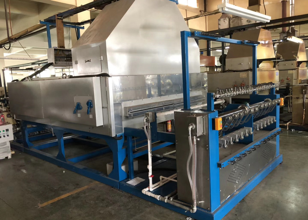 24 Lines Horizontal Copper Enamelling Machine For 0.3mm-0.7mm Wire