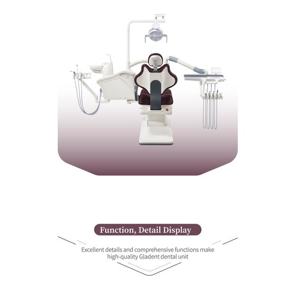 Class II Dental Unit Chair Grey With Rotatable Unit Box