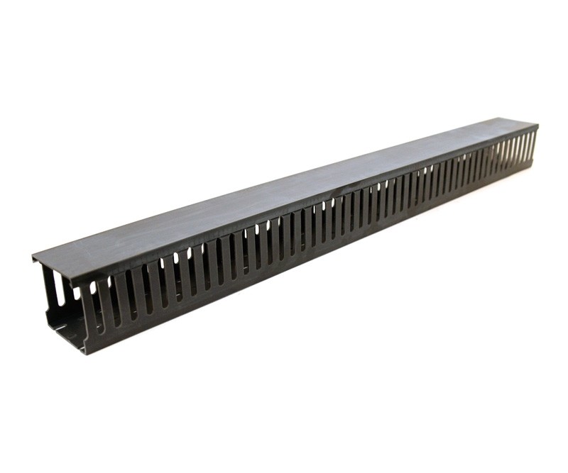 Vertical Rack Cable Management Panel Kit 1U Single Sided With Plastic Fingers
