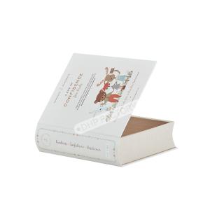 China Luxurious Gold Foil White Fake Books Box For Gift Packaging Display wholesale