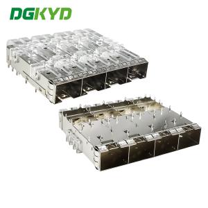 China SFP+1X4 Cage With Optical Tube SFP Connector Fiber Cage DGKYD14SFP10711114W035057 wholesale