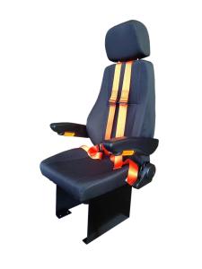 China No Suspension Simulator Seat Black PU Leather Mechanical Seats wholesale