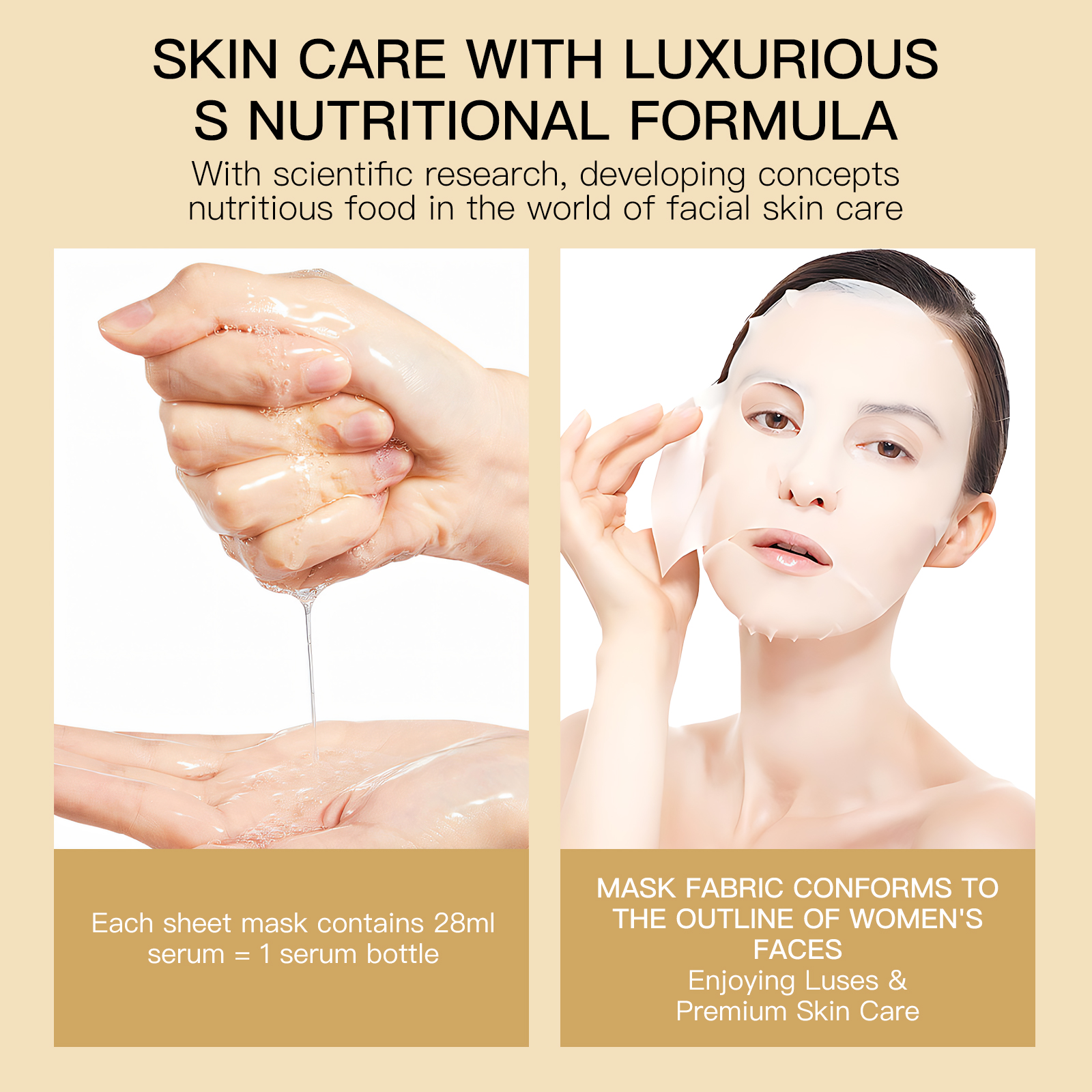 Royal Firming Effective Anti-oxidation and Anti-aging Mask Hydrating Caviar Facial Mask