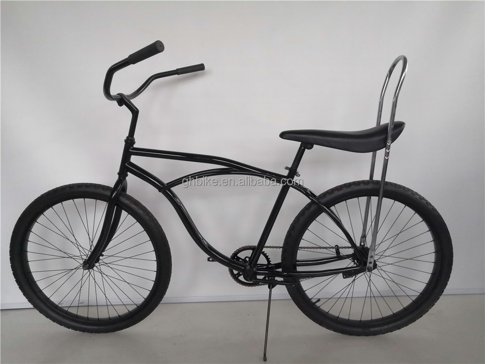 26 Inch 3 Speed Adult Classic Lowrider Bike Beach Cruiser Bicycle with 1.8m Length