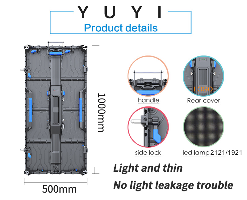 Photo Media Compatible 500x1000mm LED Flexible Rental Screen P3.91/P4.91 LED Video Wall Display with Flexible Design