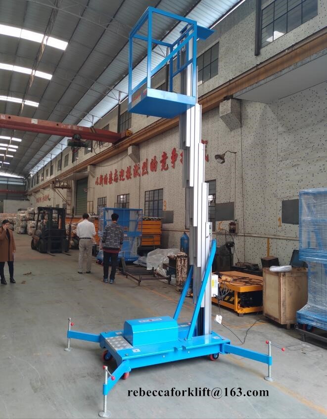 Telescopic electric boom lift 100kg 10 meter Aluminum alloy lift platform for aerial work